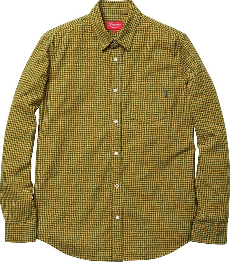 Houndstooth Flannel Shirt